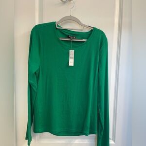 JCREW long sleeve t shirt in vintage rib!